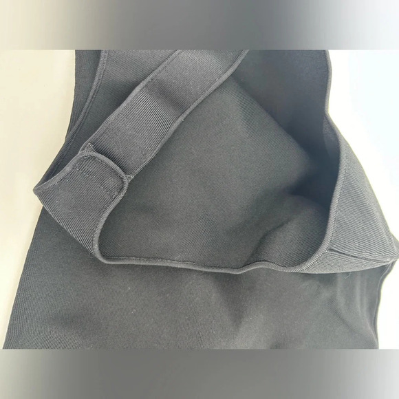 NWT KHAITE Vita Bodysuit Ribbed Cutout Size M Black Thong Back - Picture 7 of 14